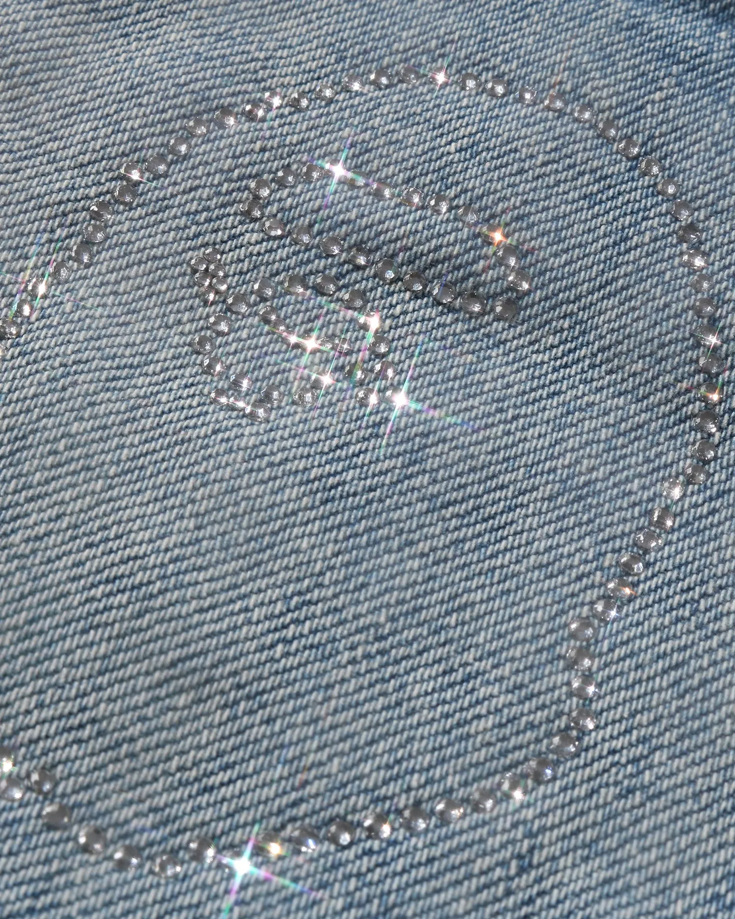 Crystal Ape Head Denim Shorts
