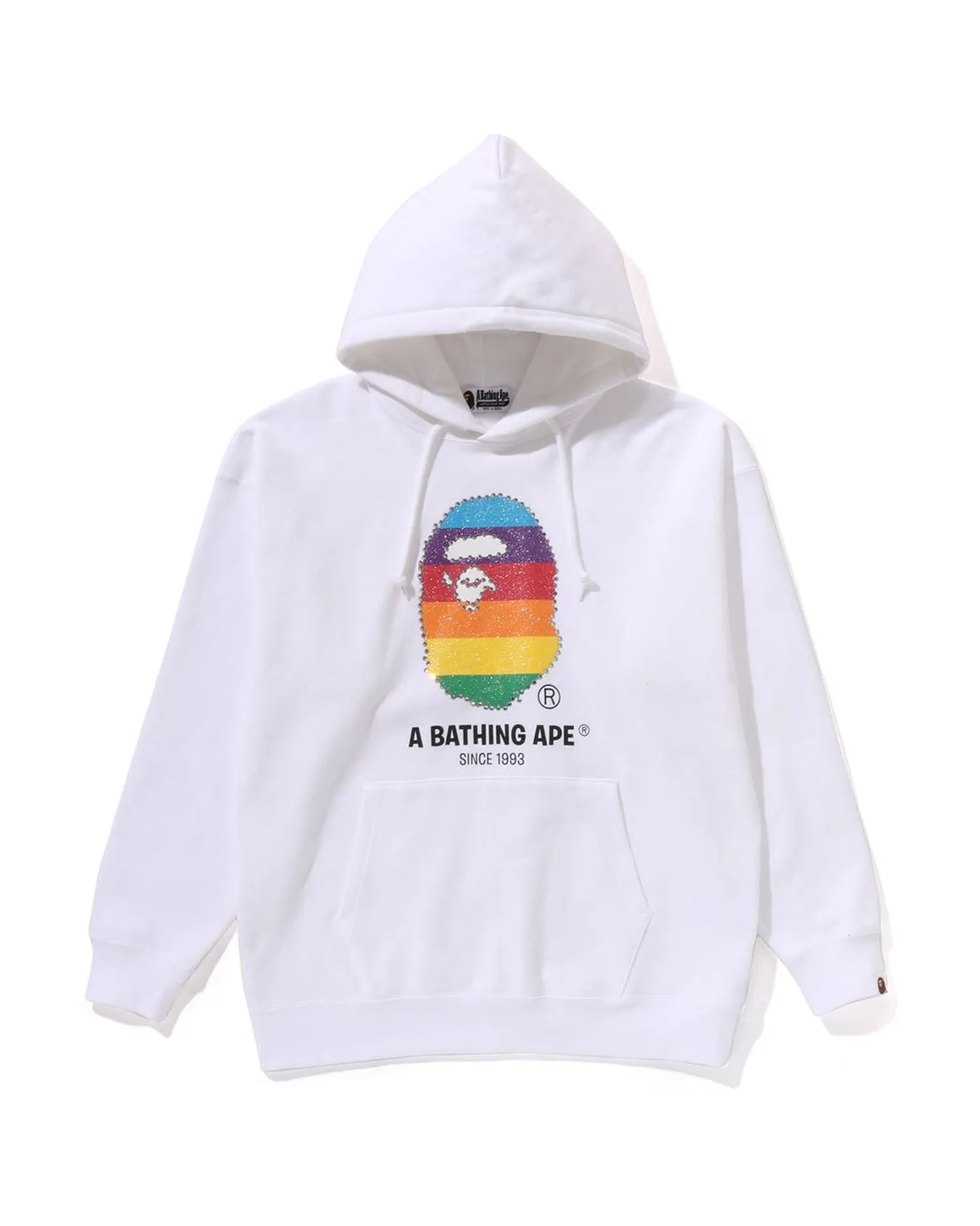 Crystal Ape Head Oversized Pullover Hoodie