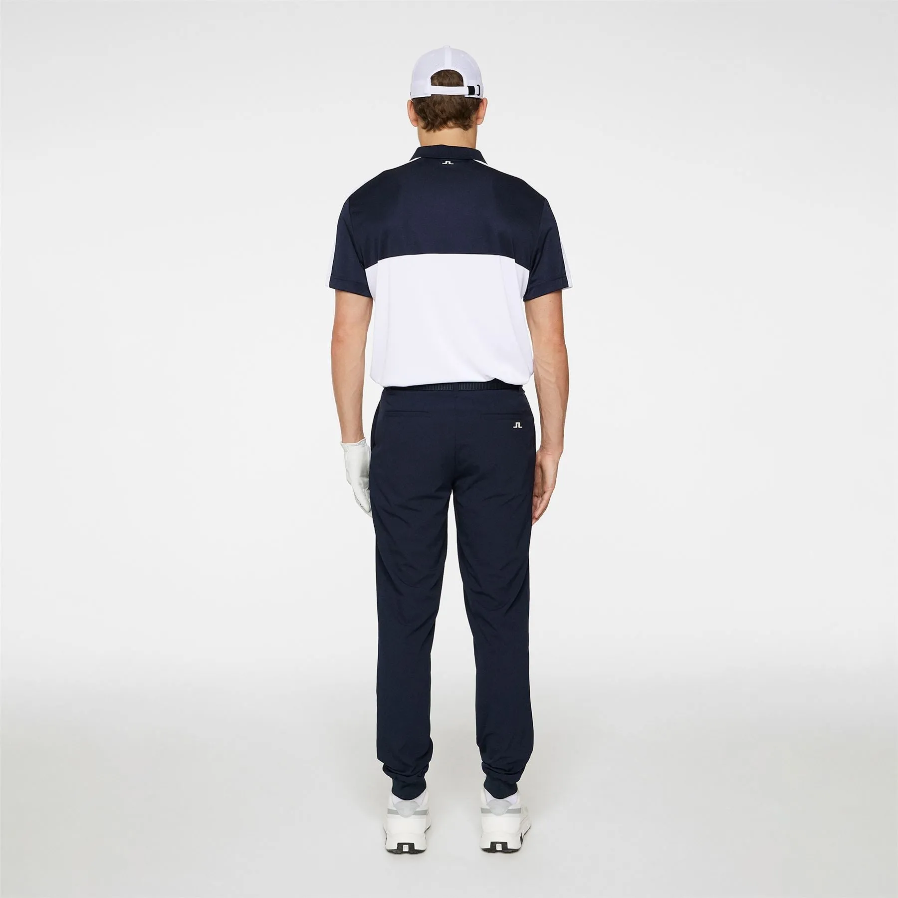 Cuff Double Weave Stretch Joggers Pants JL Navy