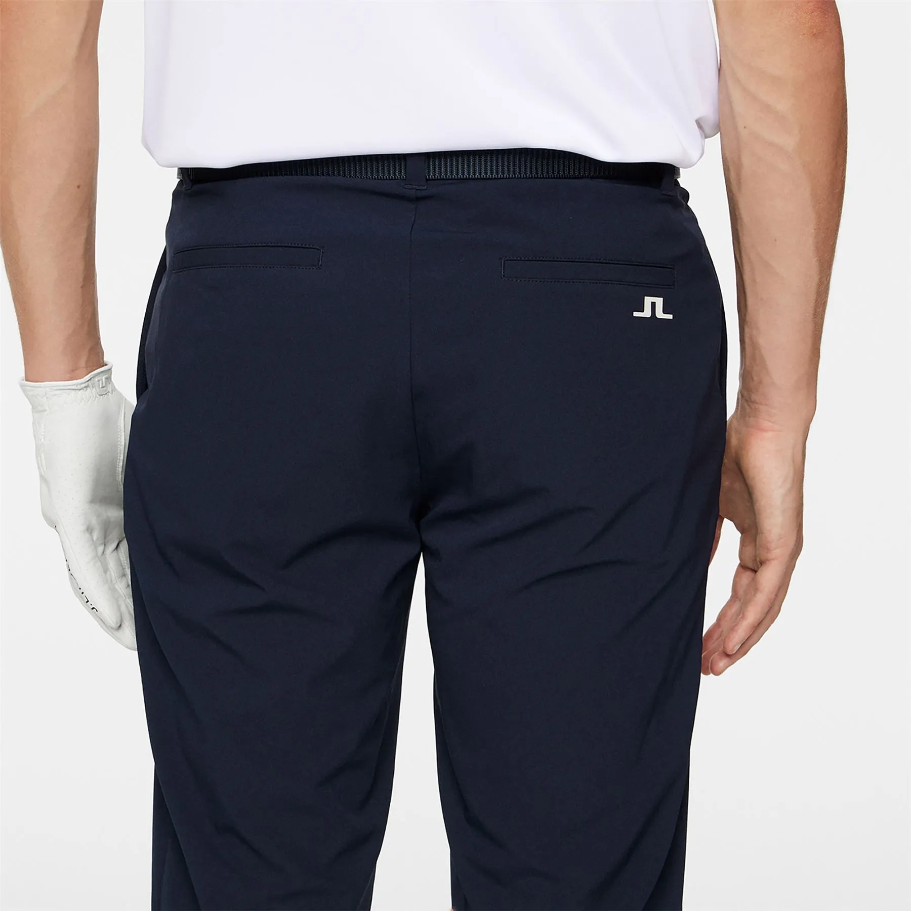 Cuff Double Weave Stretch Joggers Pants JL Navy