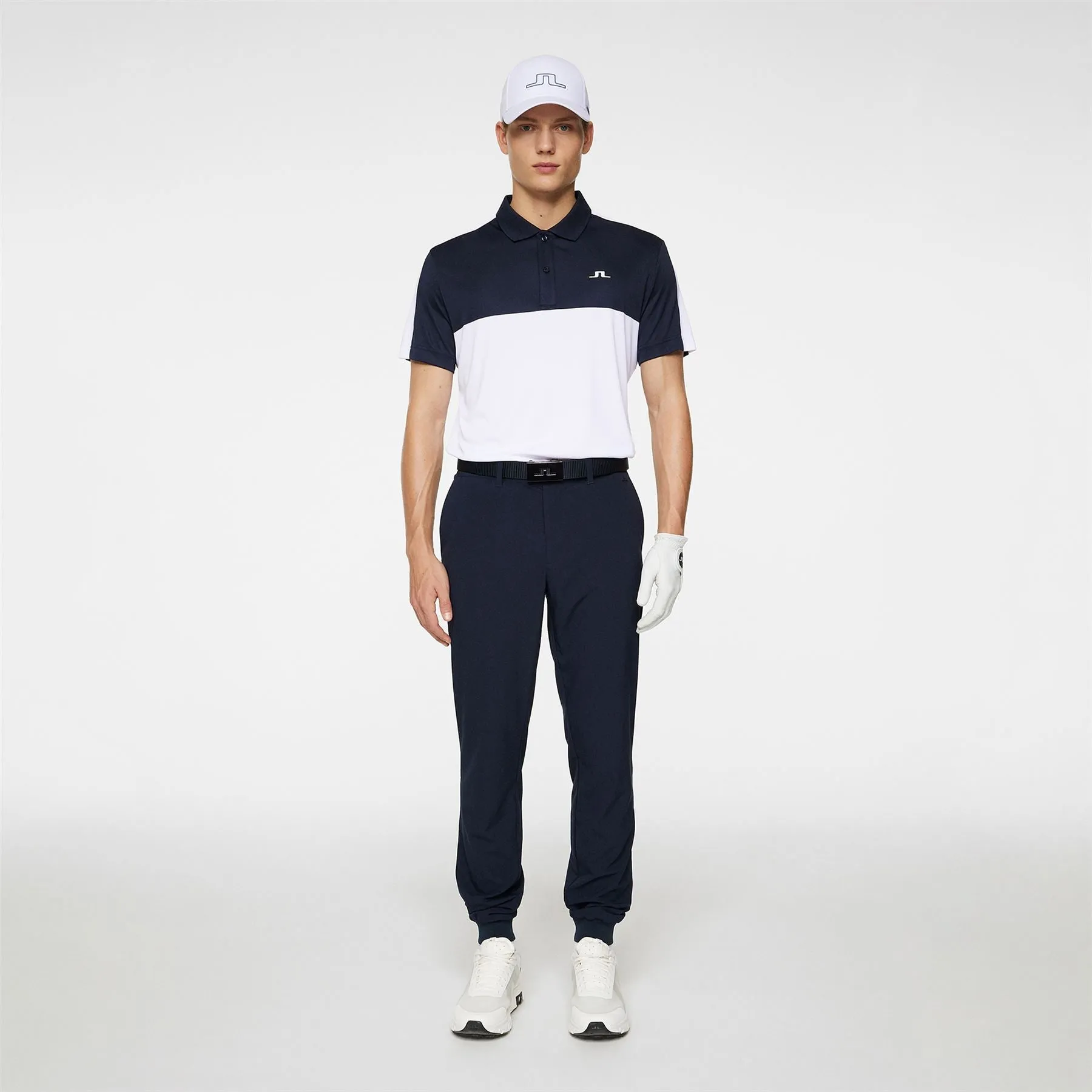 Cuff Double Weave Stretch Joggers Pants JL Navy