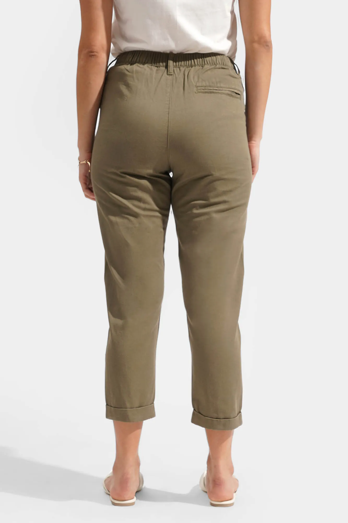 Cuffed Ankle Length Cozy Pants