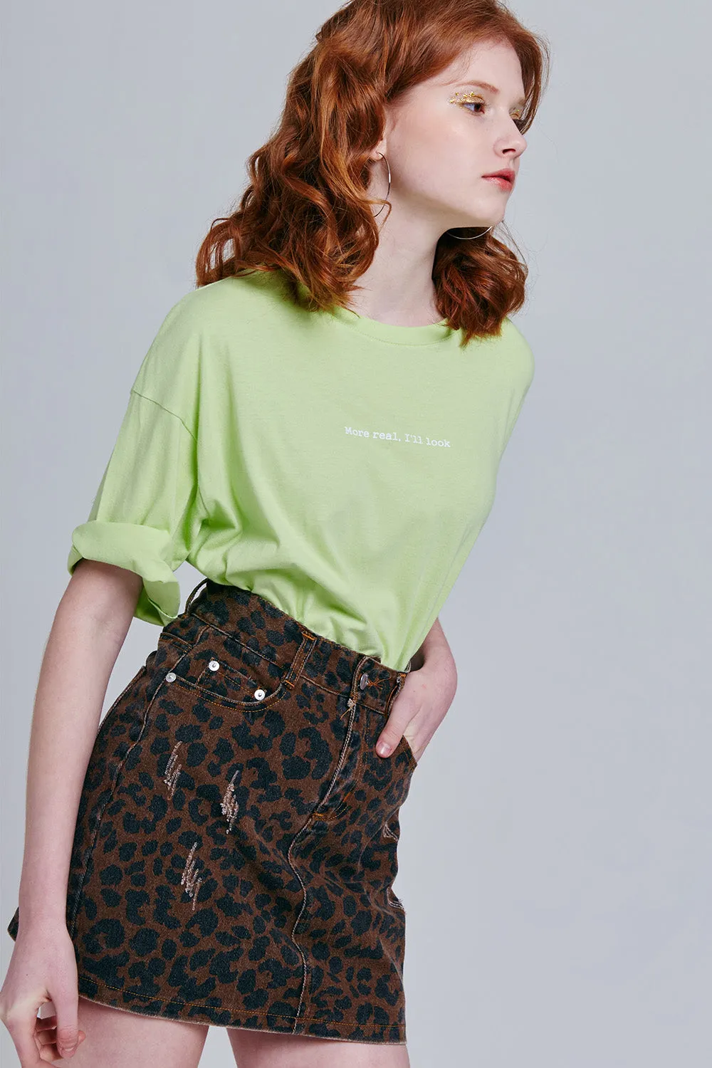 Dani Leopard Print Mini Skirt