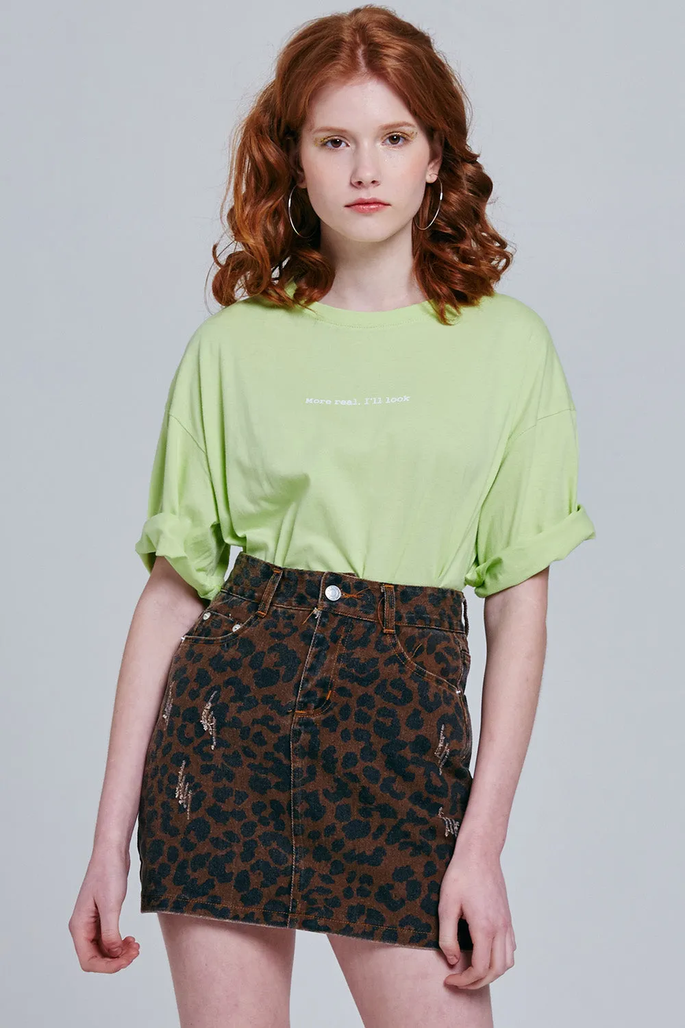 Dani Leopard Print Mini Skirt