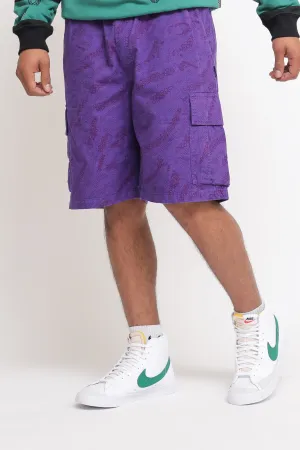 Deco Cargo Jogger Short - Purple