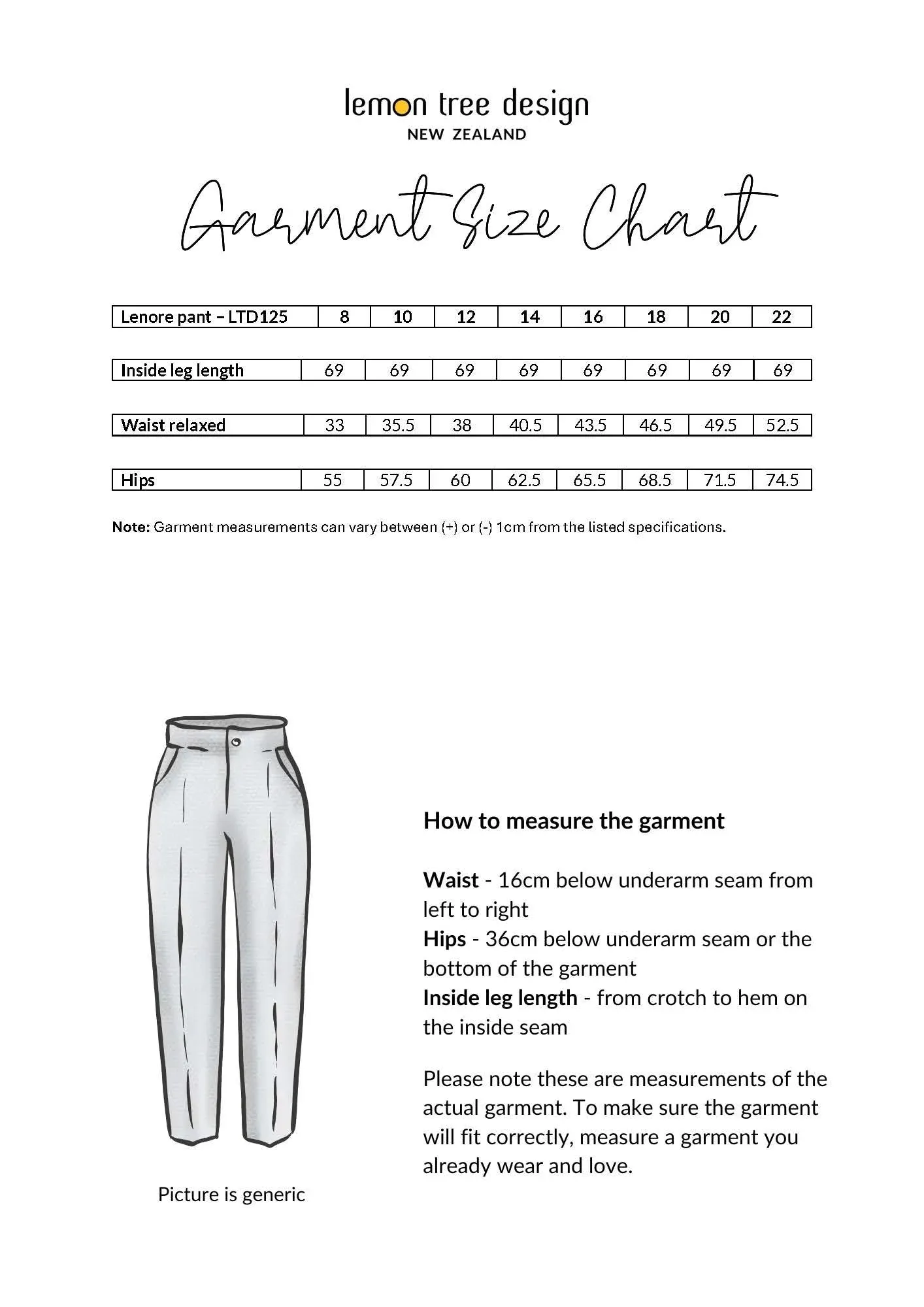 Dee Pant - Black