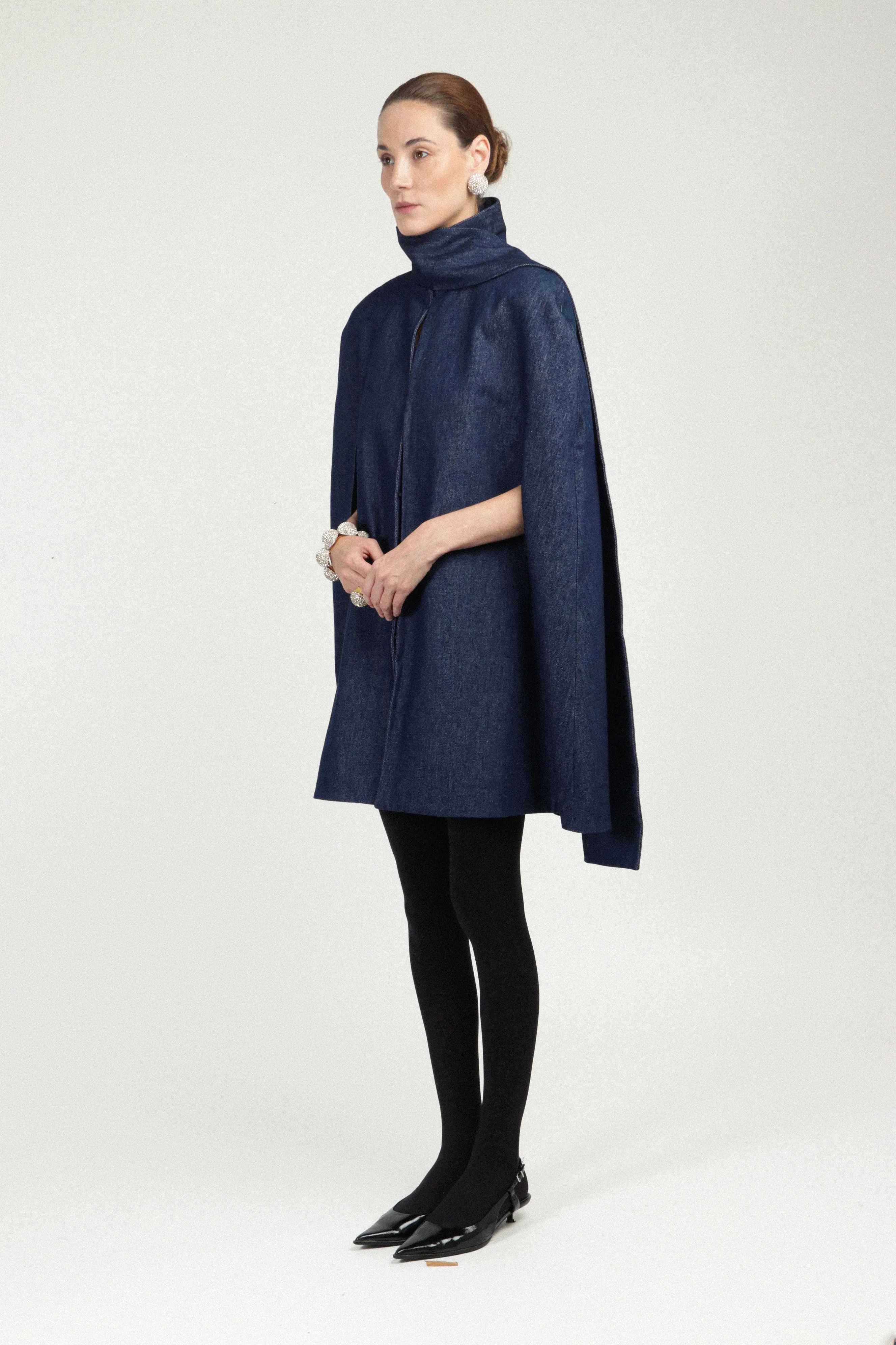 Denim Cape