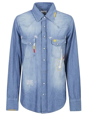 Denim cotton shirt