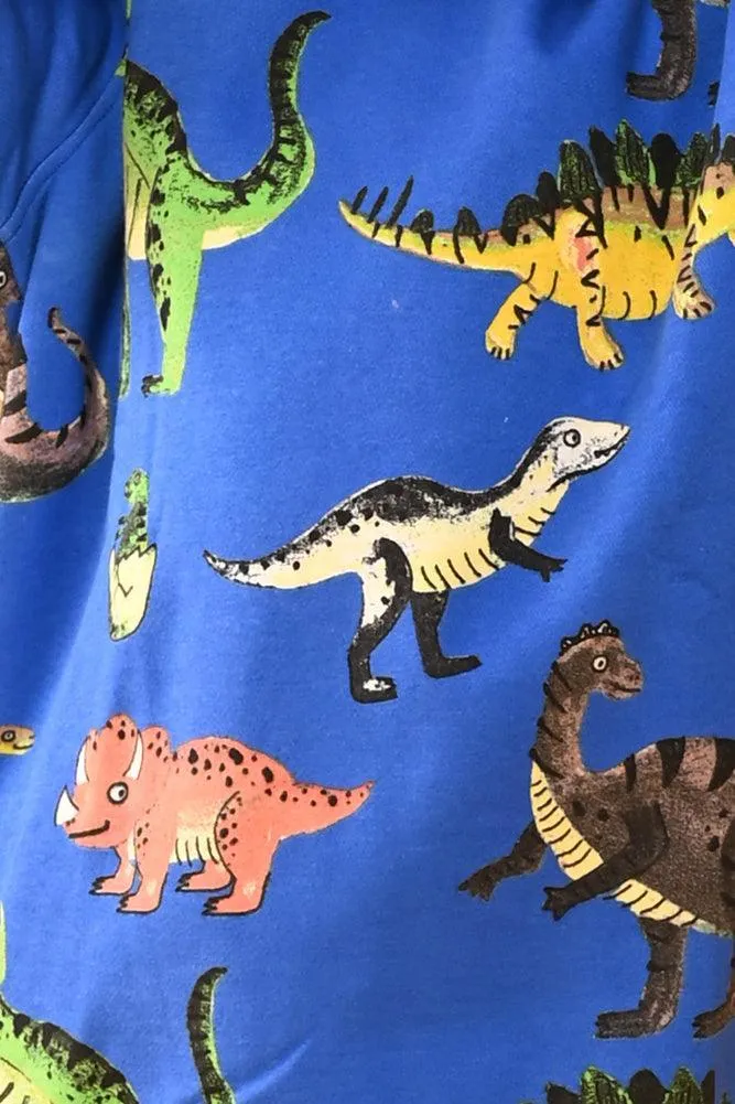 DINOSAUR FLEECE JOGGER - BLUE