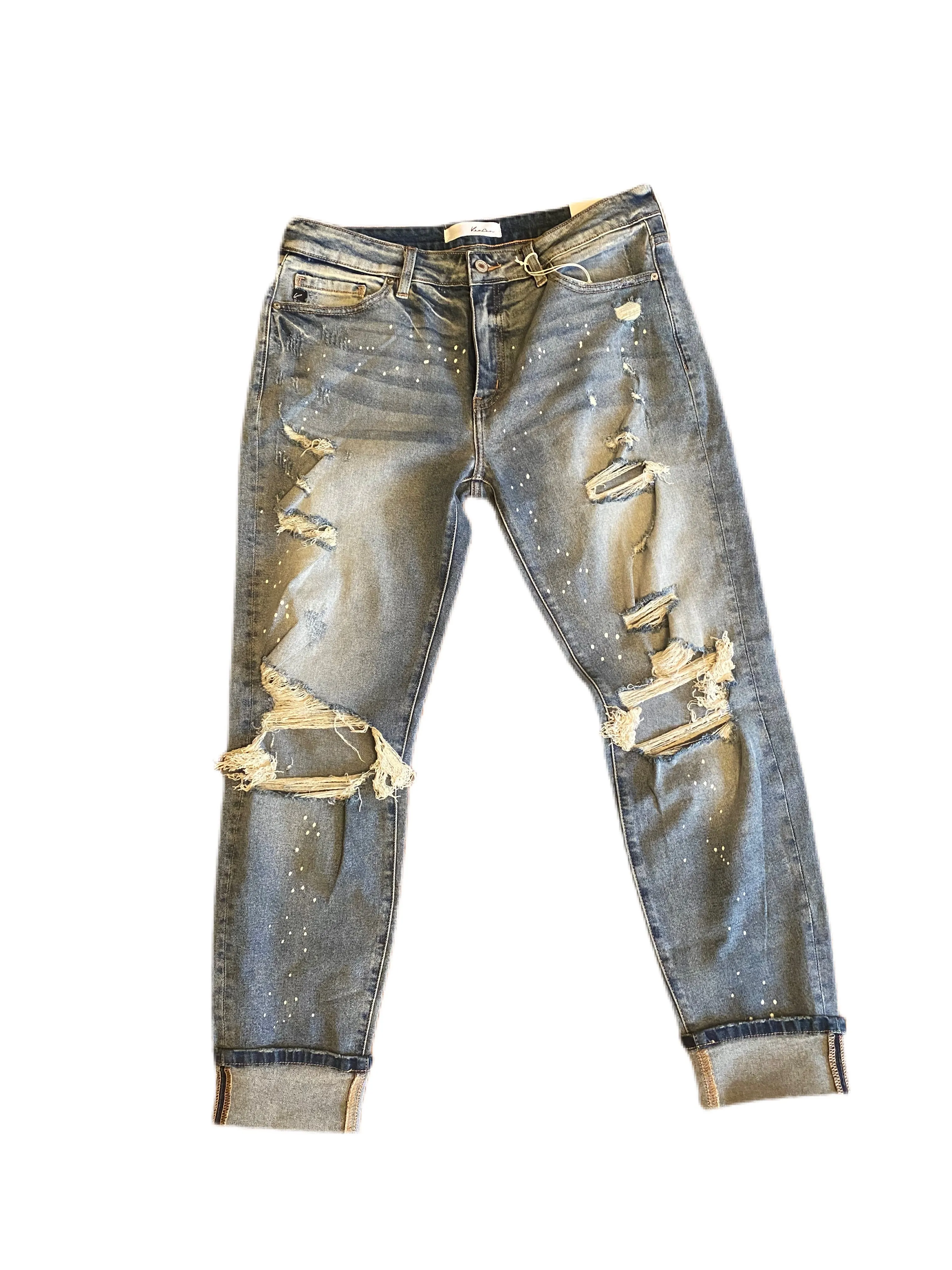 Distressed Boyfriend Denim