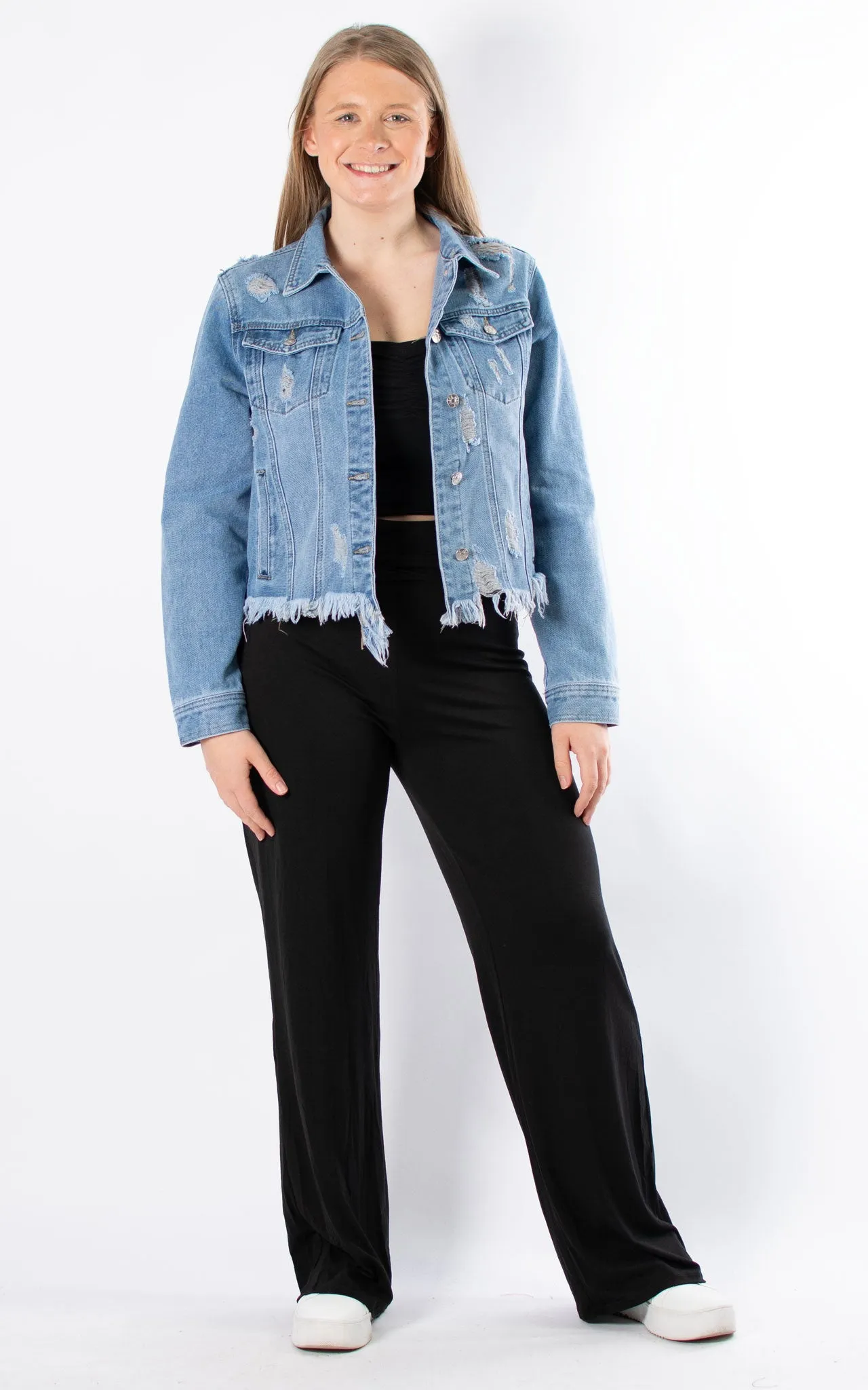 Distressed Denim Jacket