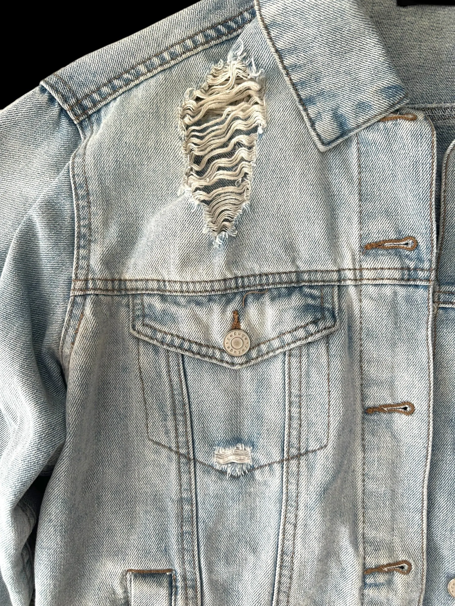 Distressed Denim Jacket