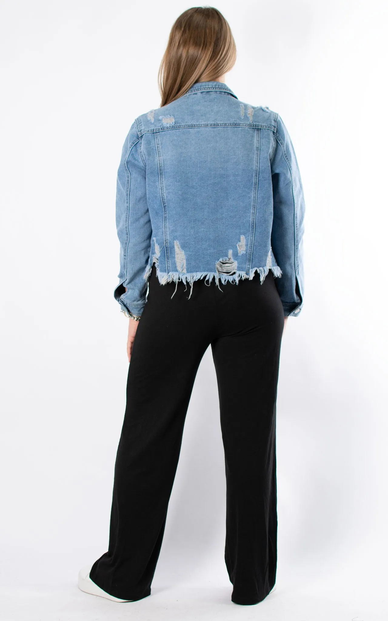 Distressed Denim Jacket