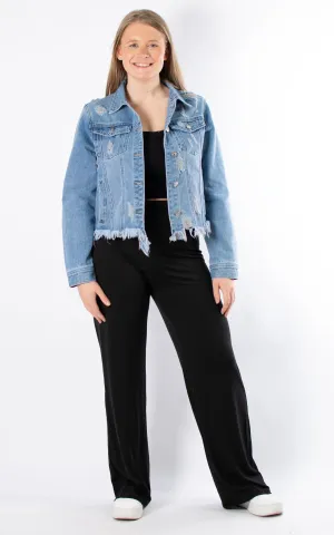 Distressed Denim Jacket