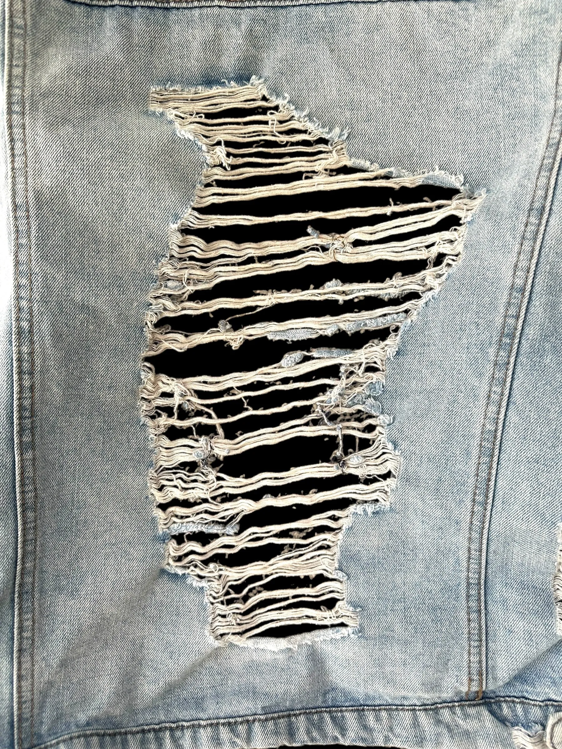 Distressed Denim Jacket