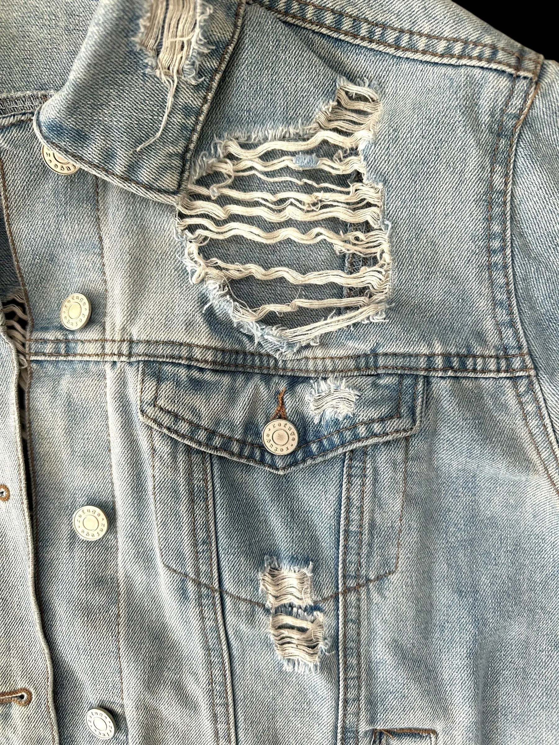 Distressed Denim Jacket