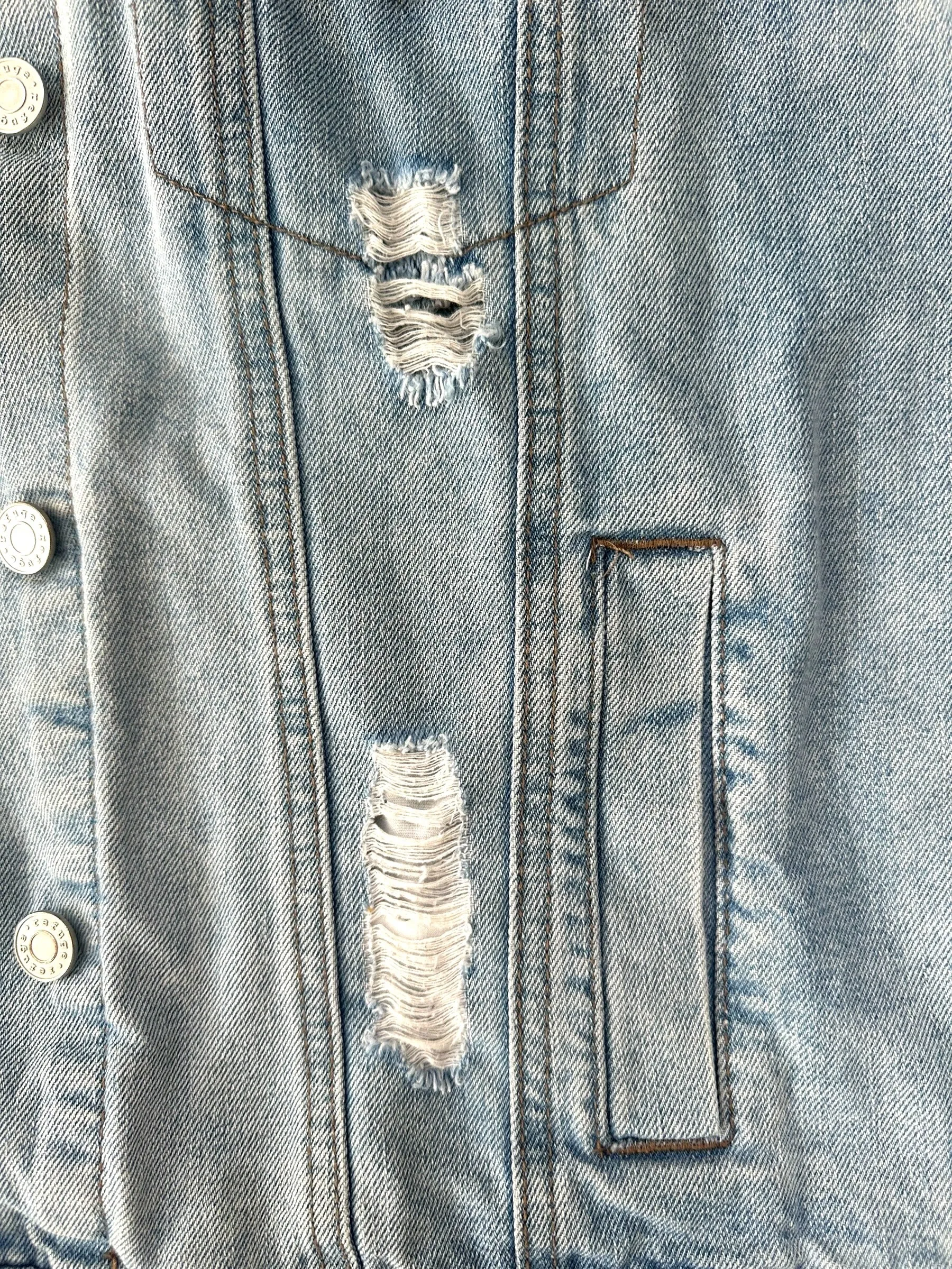 Distressed Denim Jacket