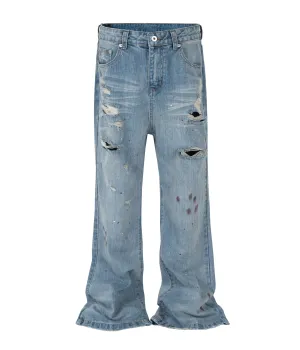 DISTRESSED PAINTERS DENIM