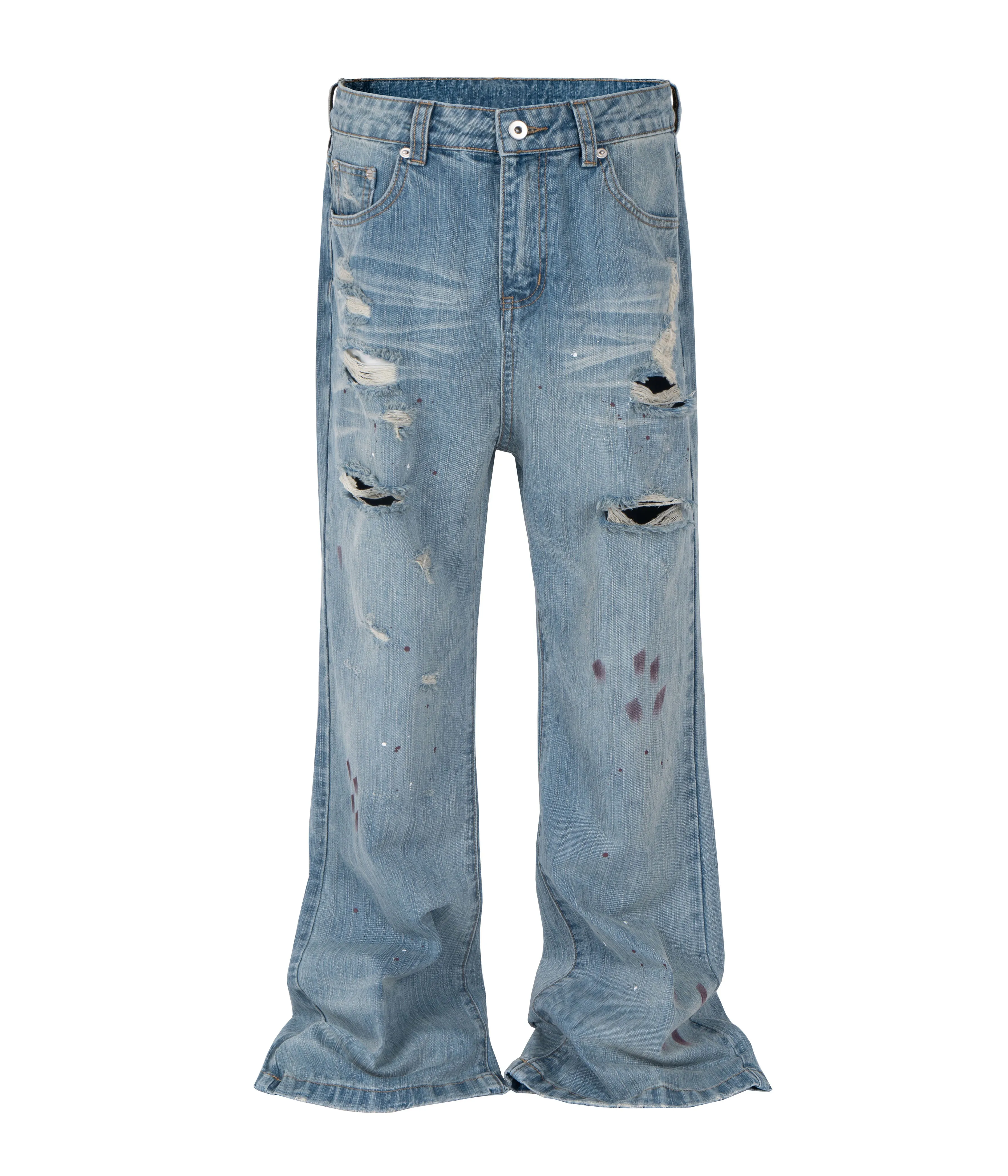 DISTRESSED PAINTERS DENIM