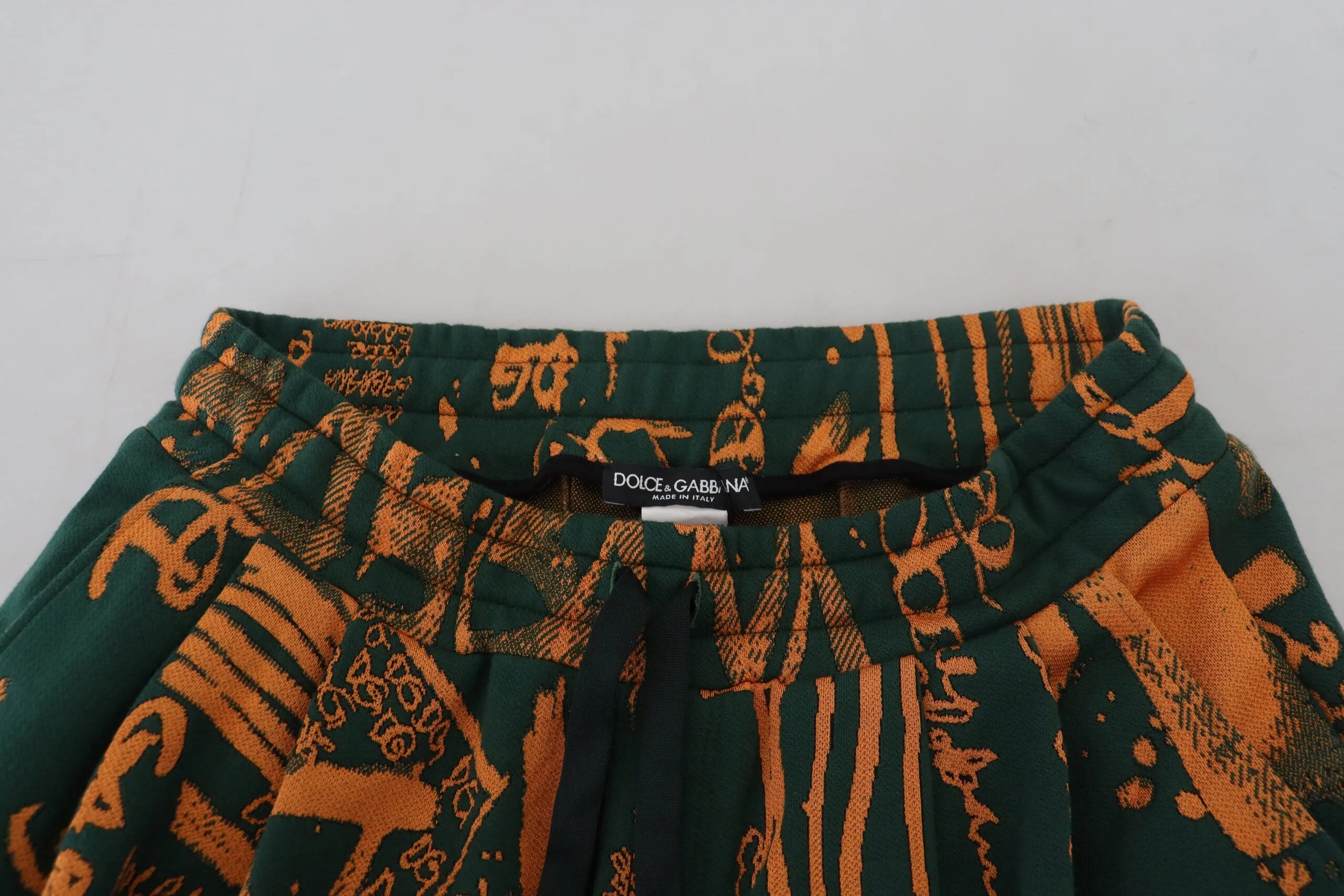 Dolce & Gabbana Multicolor Silk Blend Jogger Cargo Pants