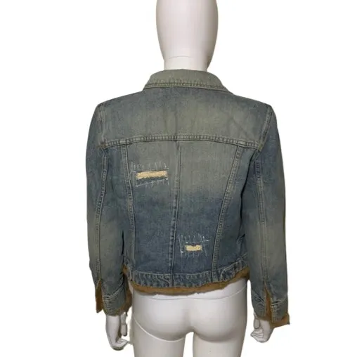 Dolce & Gabbana size M Mink Lined Denim Jacket