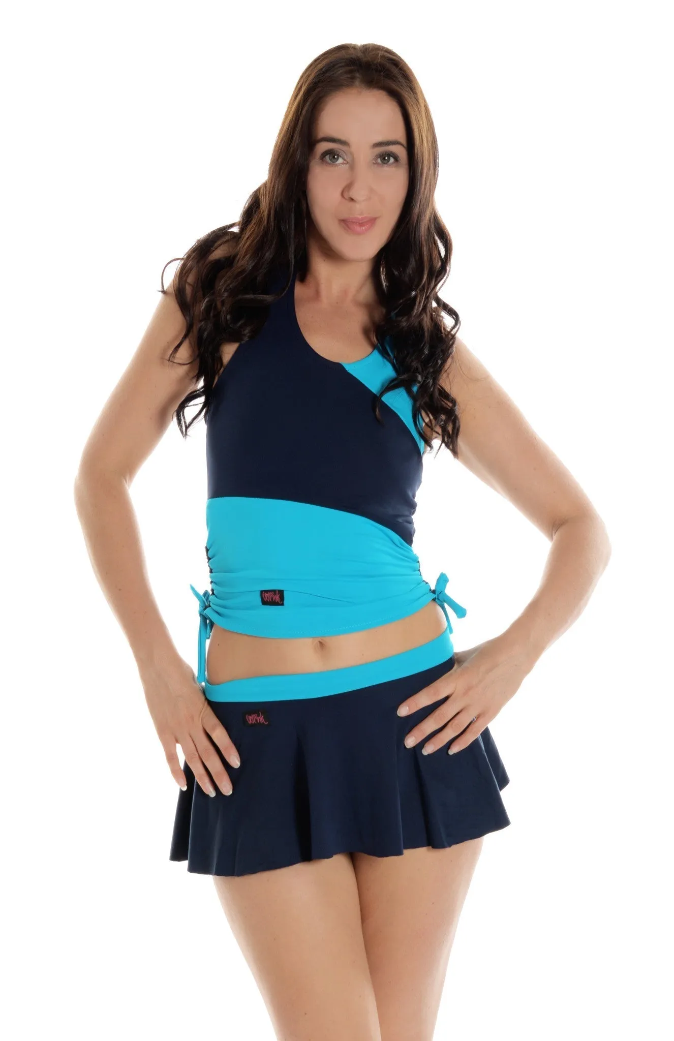 Drawstring Vest - Black / Charcoal