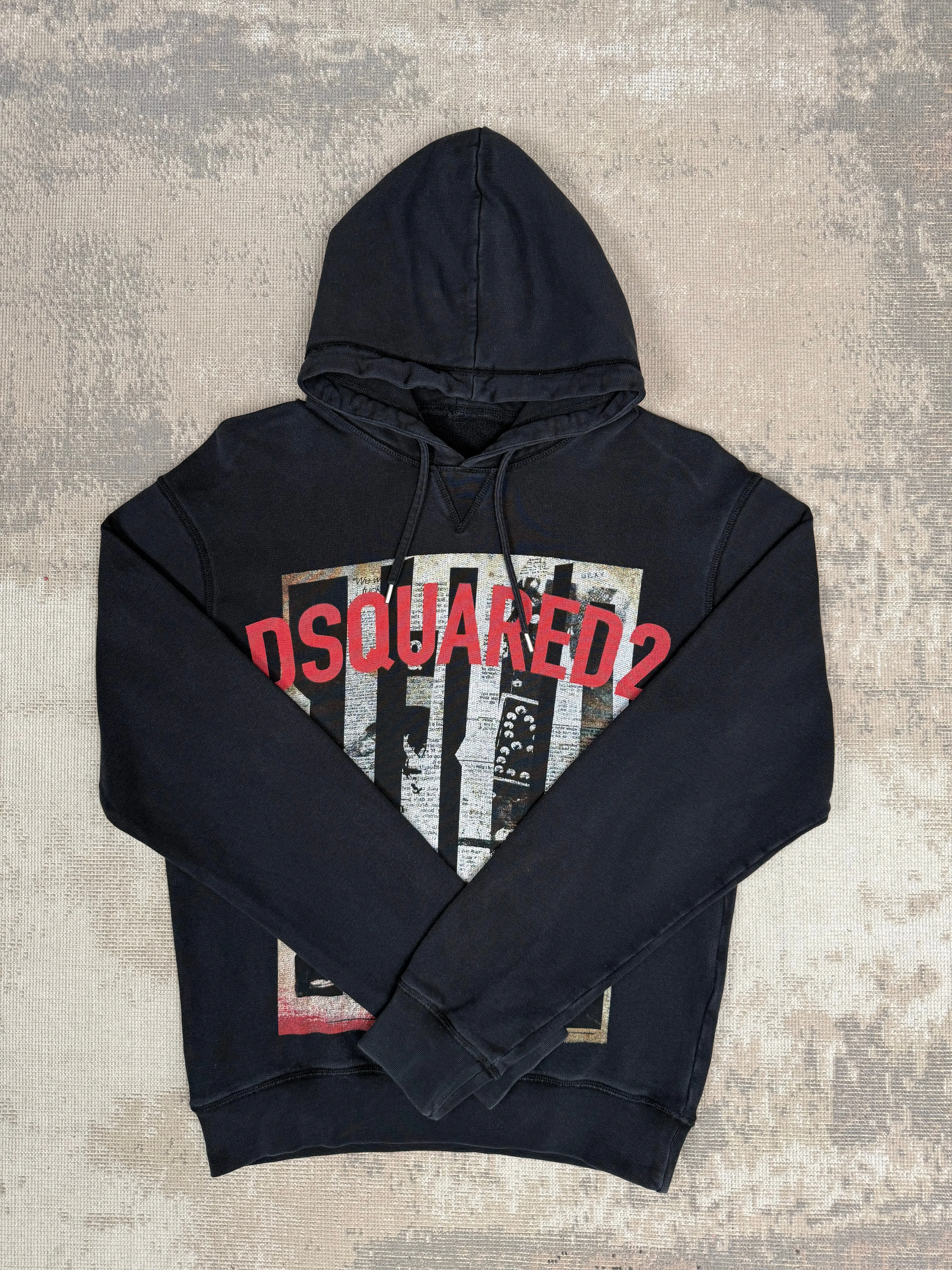 Dsquared2 Graphic Hoodie - Black