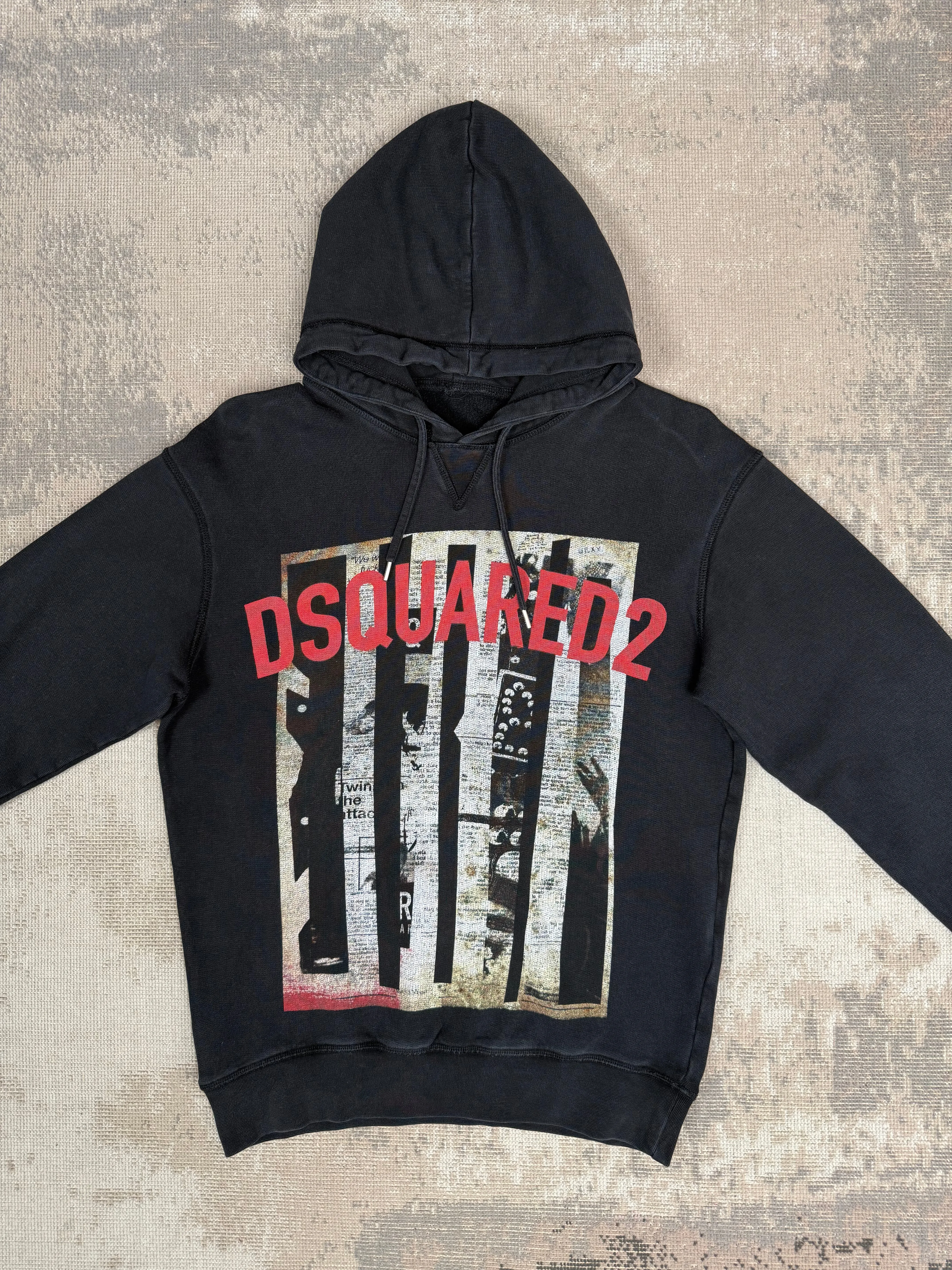 Dsquared2 Graphic Hoodie - Black