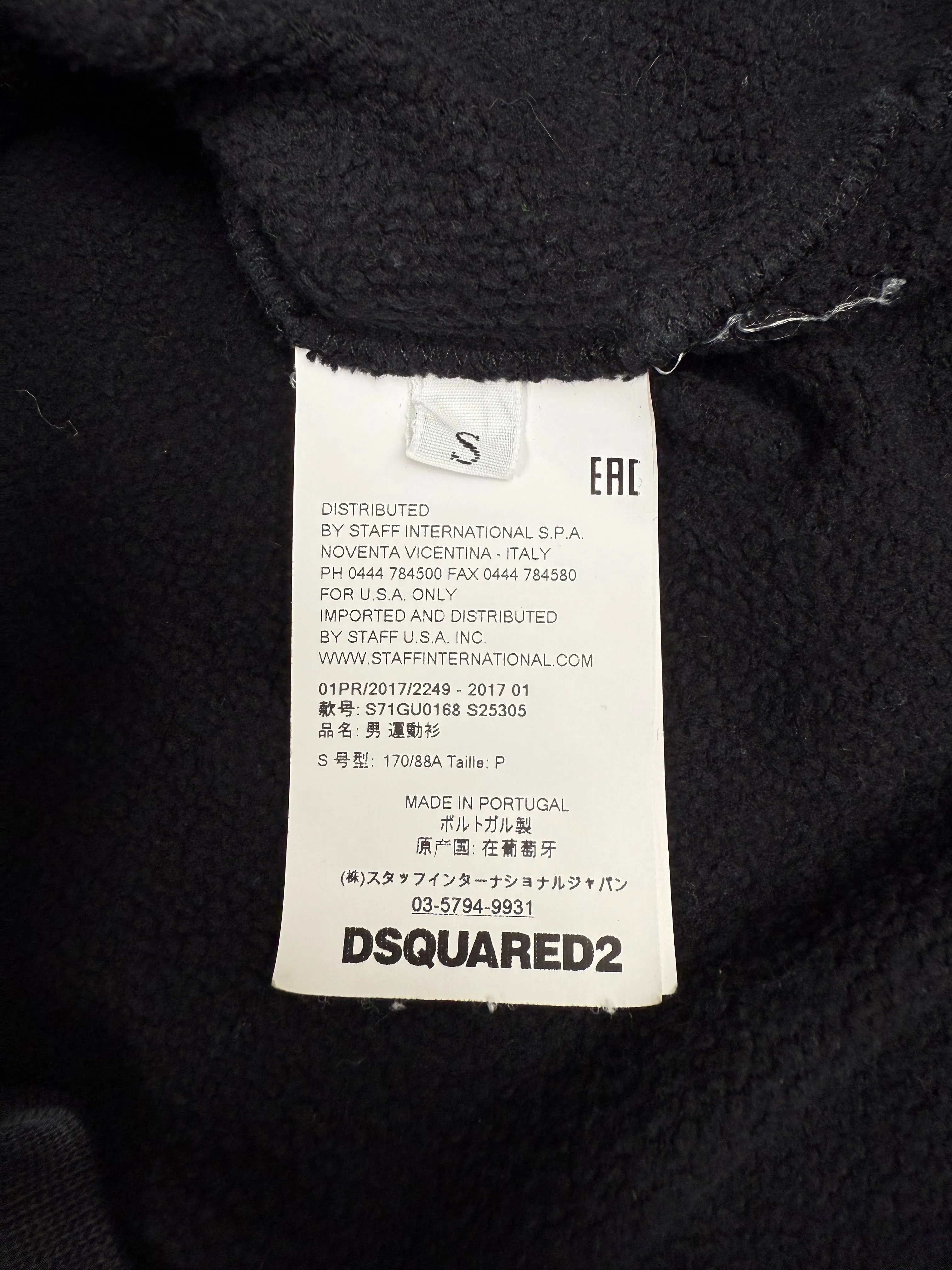 Dsquared2 Graphic Hoodie - Black