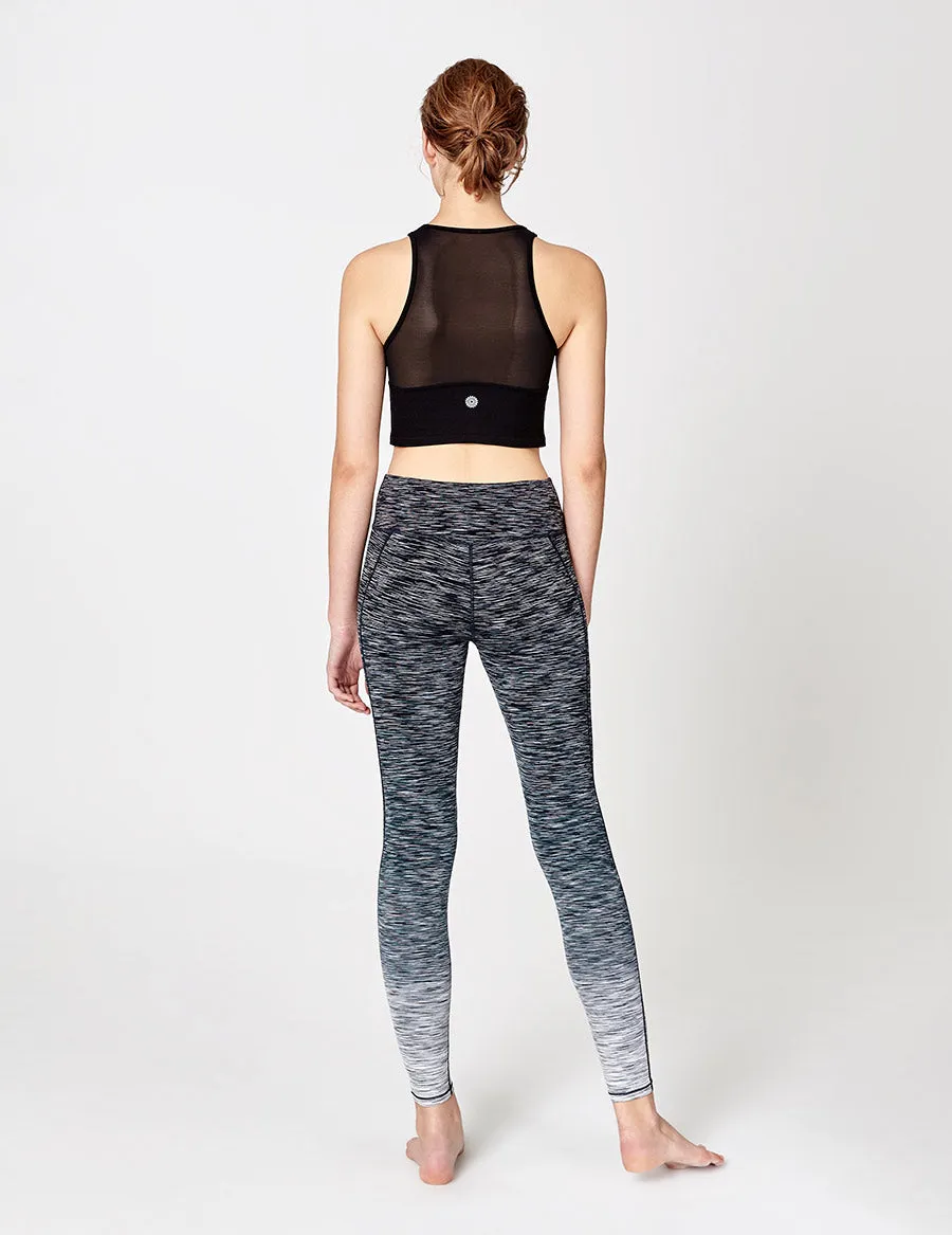 easyoga LA-VEDA Conflux Tights - D59 Layer Gray Stripe