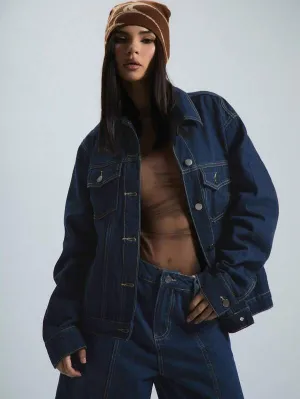 Elara | Oversized Denim Jacket