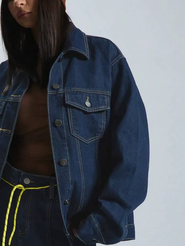 Elara | Oversized Denim Jacket