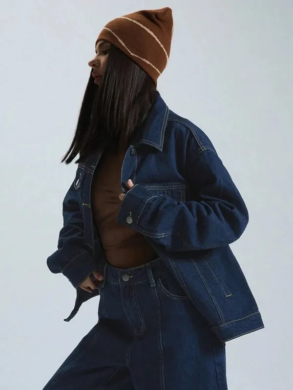 Elara | Oversized Denim Jacket