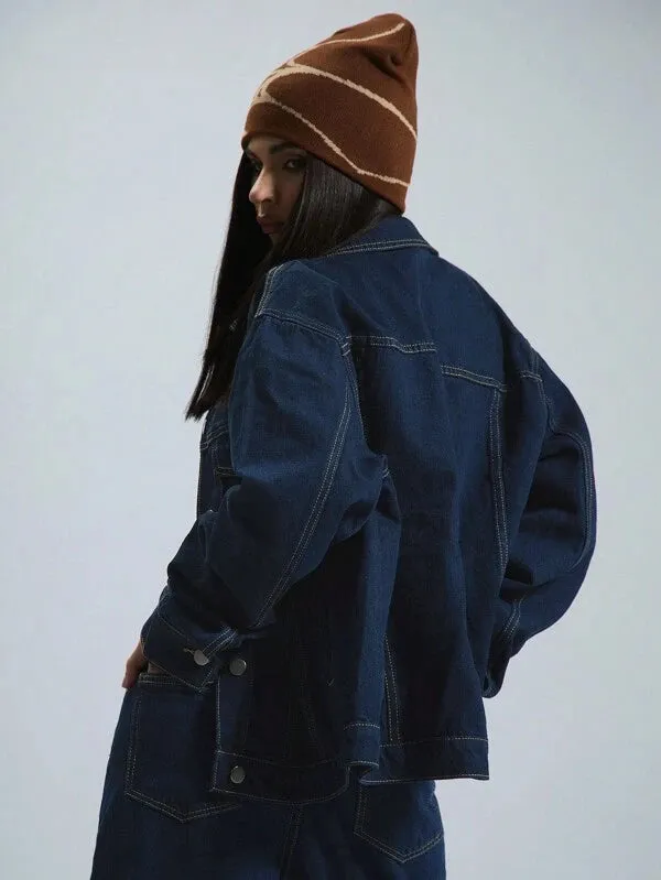 Elara | Oversized Denim Jacket