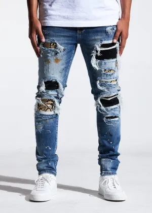 EMBELLISH CRAWLEY RIP & REPAIR DENIM