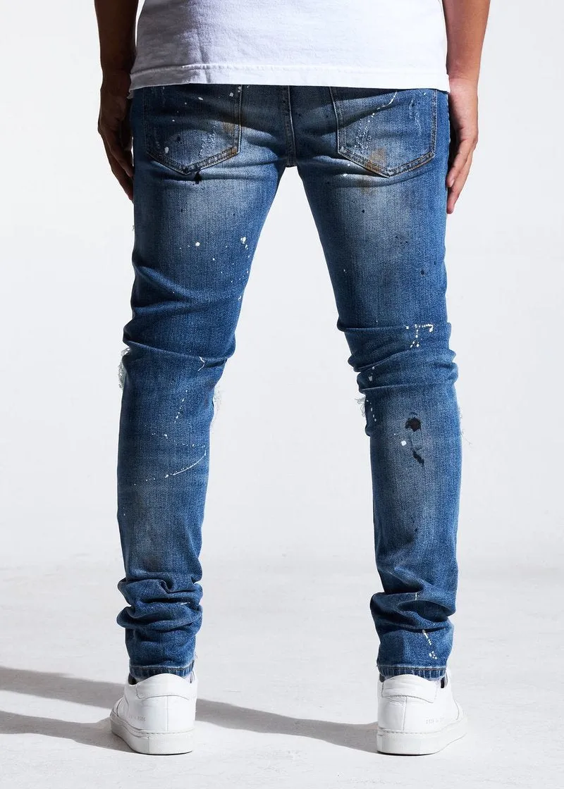 EMBELLISH CRAWLEY RIP & REPAIR DENIM