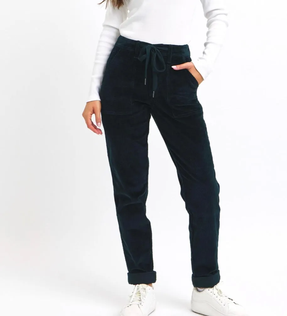 Emerald Cuffed Corduroy Joggers