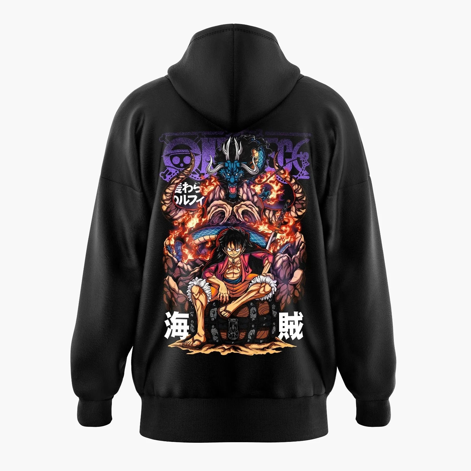 Emperor Luffy vs Kaidou One Piece Oversized Hoodie