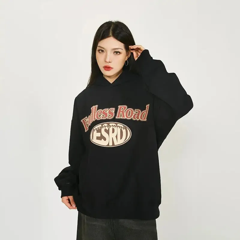 Endless Road Y2K Oversized Hoodie for Streetwear Style