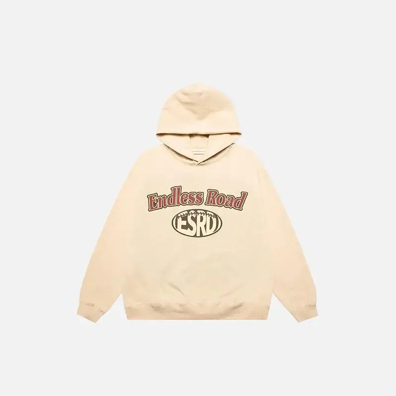 Endless Road Y2K Oversized Hoodie for Streetwear Style