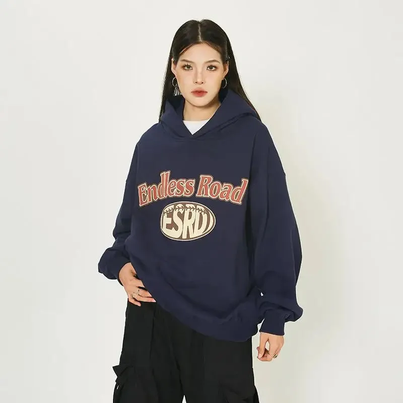 Endless Road Y2K Oversized Hoodie for Streetwear Style
