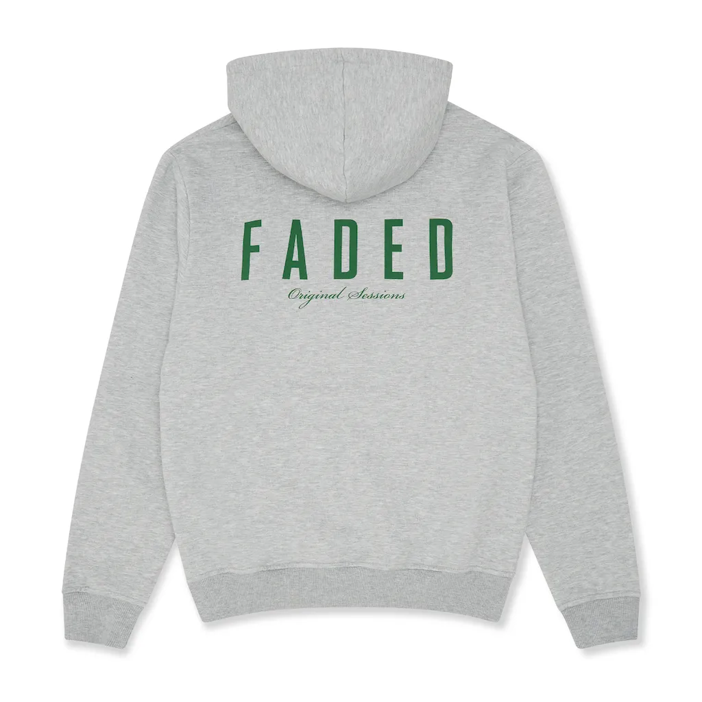Faded Original Sessions Hoodie Grey Melange