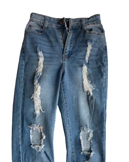 Fashion Nova Distressed Skinny Jeans