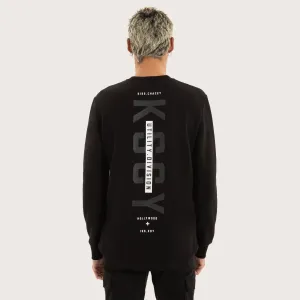 Flicker Dual Curved Sweater Jet Black
