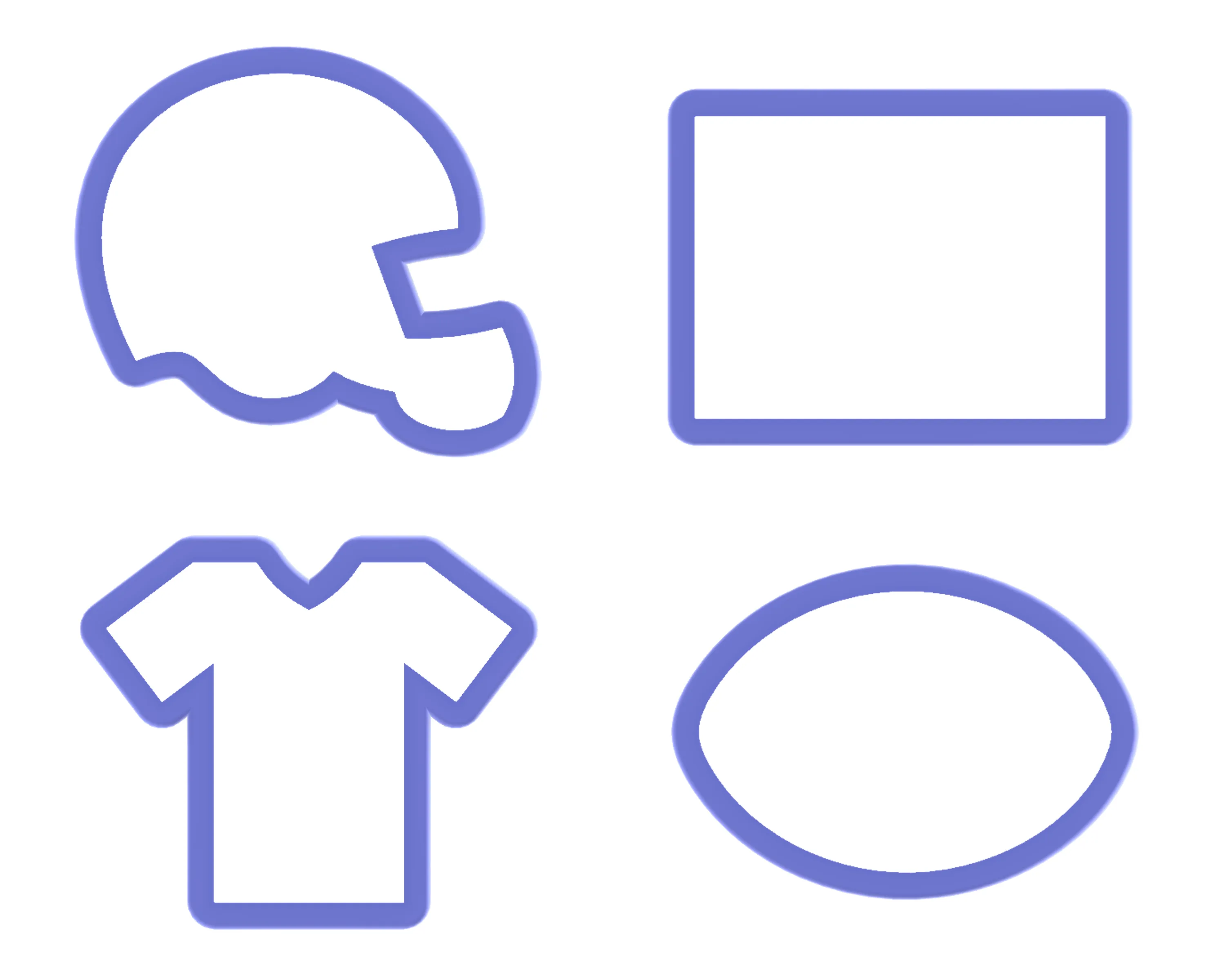 Football Cookie Cutter Set