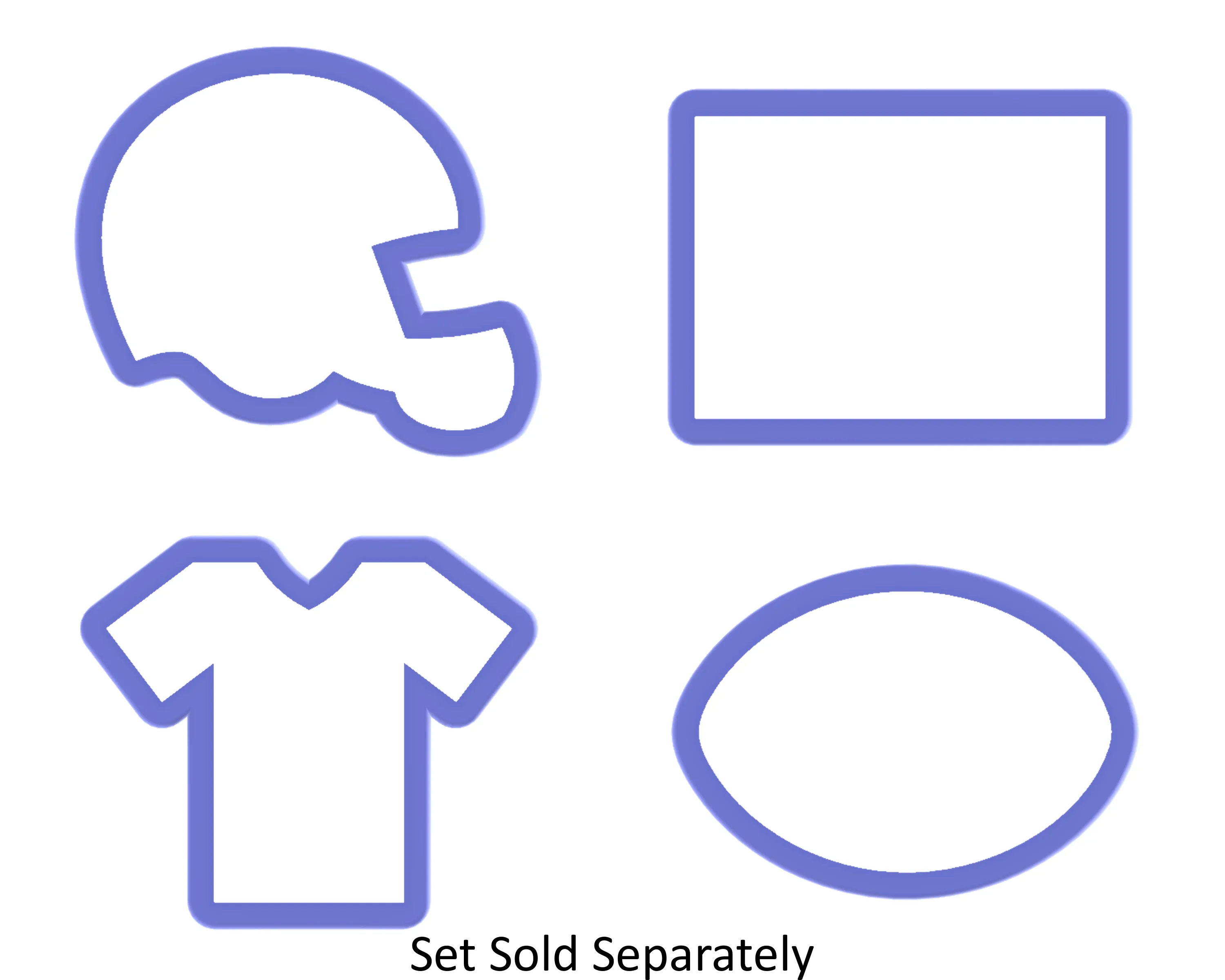 Football Helmet Cookie Cutter