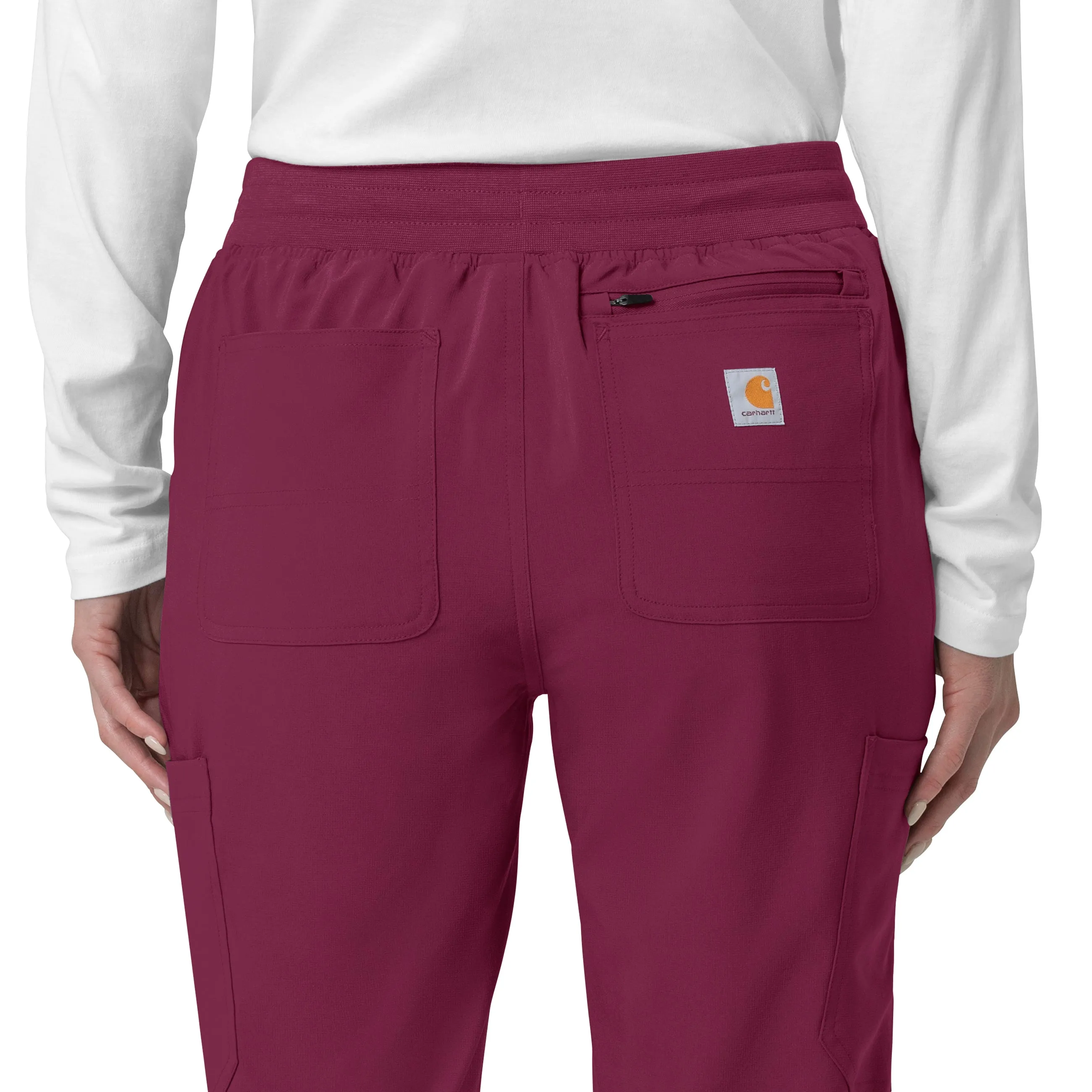 Force Cross-Flex C53110 Cargo Jogger Scrub Pants Wine
