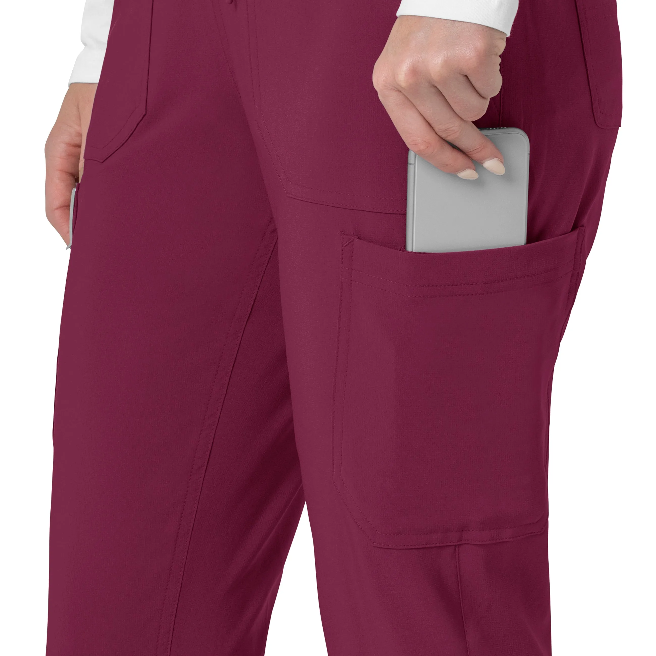Force Cross-Flex C53110 Cargo Jogger Scrub Pants Wine