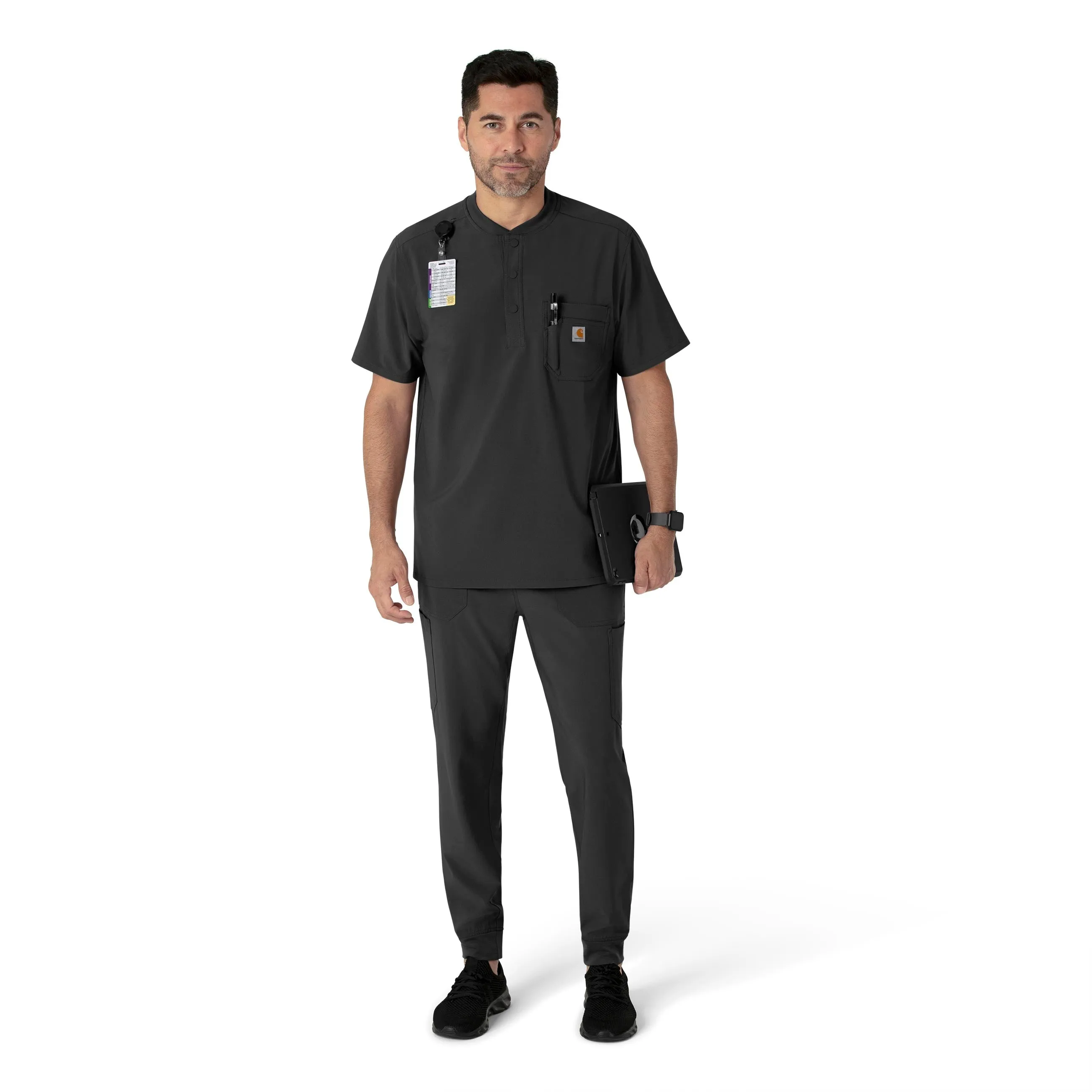 Force Cross-Flex C56310 Men's Jogger Scrub Pants Black