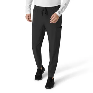 Force Cross-Flex C56310 Men's Jogger Scrub Pants Black